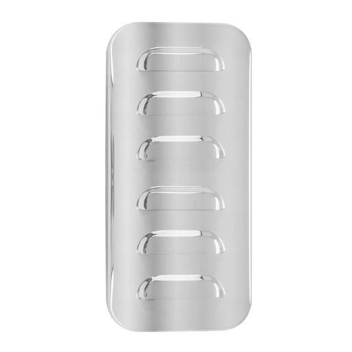 97551 SS SLEEPER VENT DOOR COVER LOUVER FOR KENWORTH Light Gray