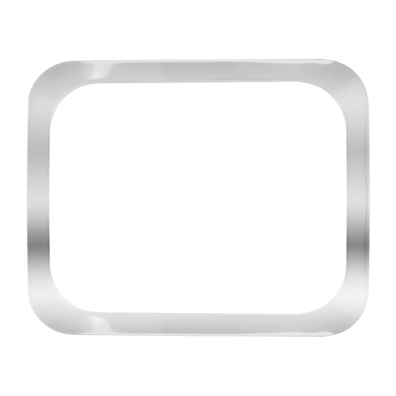 #97558 SS SLEEPER WINDOW TRIM FOR Kenworth , (24-1/2"L  X 20-3/8"W  X 1/4"H) Light Gray