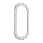 97574 SS PASSENGER EXT. DOOR OVAL VIEW WINDOW TRIM FOR PB Light Gray