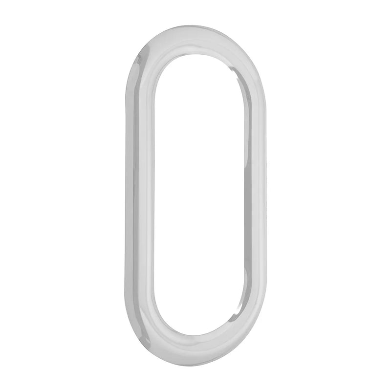 97574 SS PASSENGER EXT. DOOR OVAL VIEW WINDOW TRIM FOR PB Light Gray
