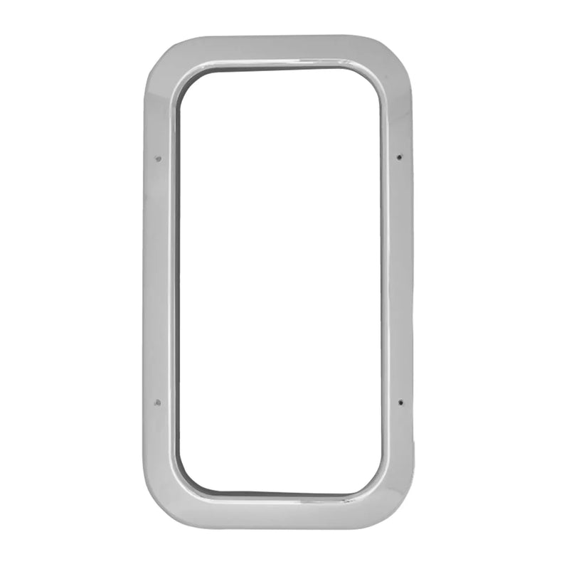 CR. PLASTIC INT. DOOR RECT. WINDOW TRIM FOR PETE 2005 UP Gray