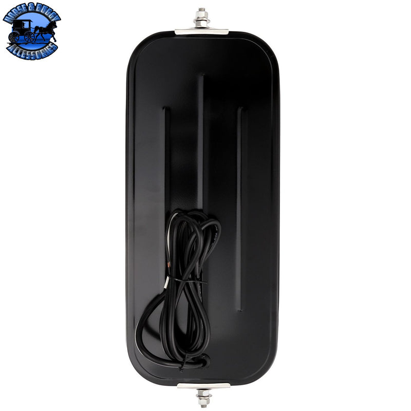 97650 WEST COAST MIRROR RIB BACK, BLACK, HEATED