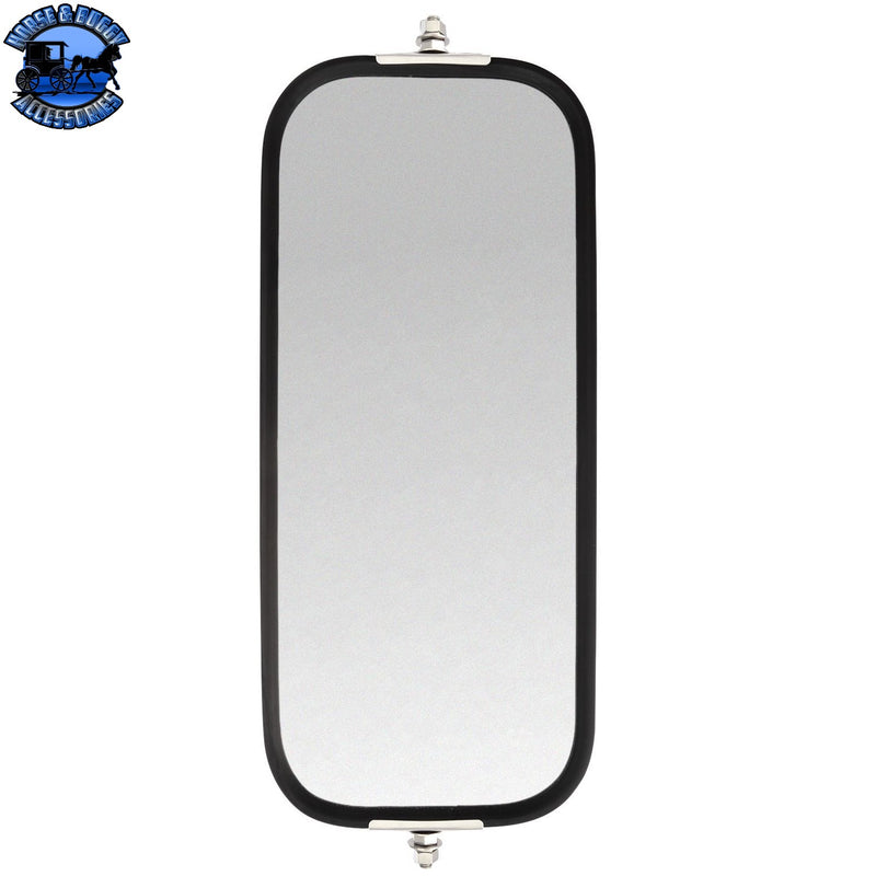 97650 WEST COAST MIRROR RIB BACK, BLACK, HEATED