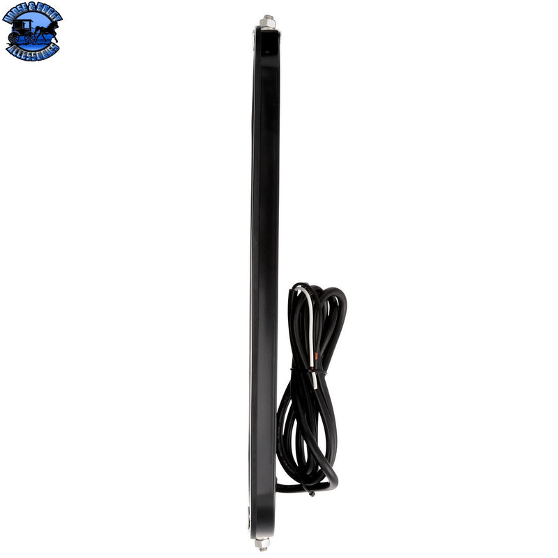 97650 WEST COAST MIRROR RIB BACK, BLACK, HEATED