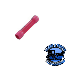 Pale Violet Red 22-18 AWG Vinyl Butt Connector, 100 Pcs.
