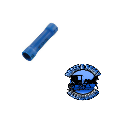 UP-98006 16-14 AWG Vinyl Butt Connector, 100 Pcs. Steel Blue