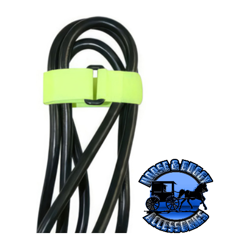Pale Goldenrod 8" Hook & Loop Velcro Strip-Tie Fasteners with Buckle, 8 Pcs. (Choose Color) Neon
