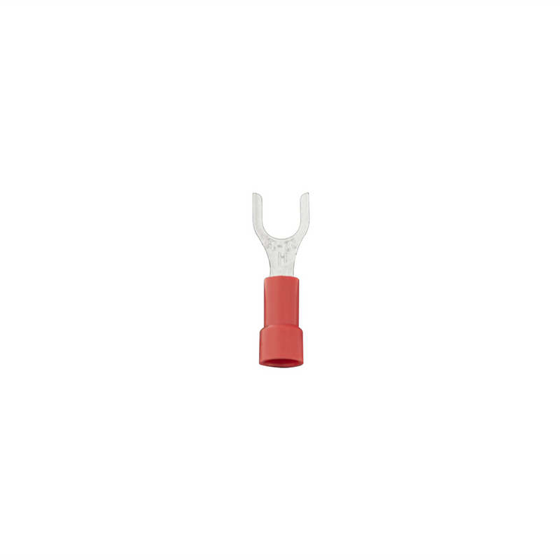 up-98046 22-18 AWG #10 Stud Vinyl Spade Terminal, 19 Pcs.