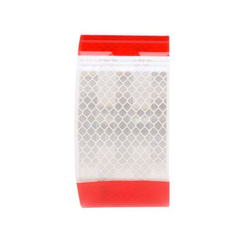 98104 REFLECTIVE TAPE STRIP 2" x 18", RED/WHT