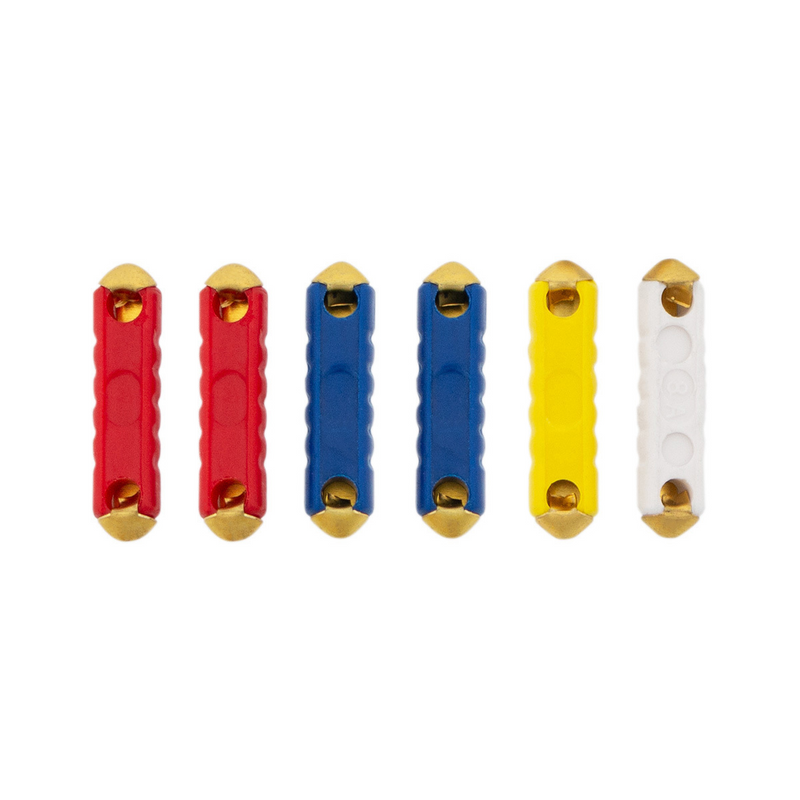 Kit de fusibles para vehículos alemanes, fusibles cerámicos GBC de 5,8,16,25 amperios, 6 unidades.