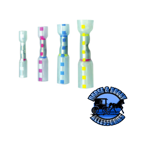 UP-98139 12-10 to 8 AWG CS Multi-Wire Heat Shrink Connector - Clear w/ Yellow Dash, 5 Pcs. Light Gray