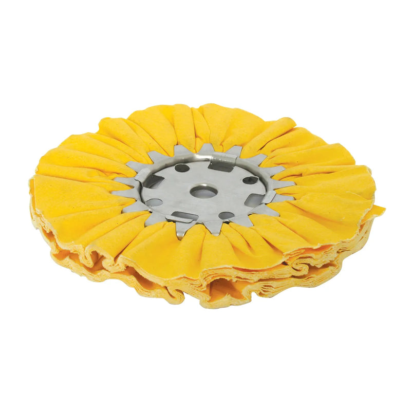 98150 8"X3" YELLOW TREATED AIRWAY BUFFING WHEEL Goldenrod