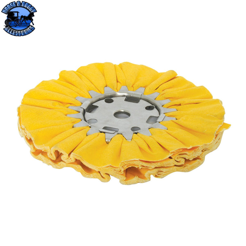 98150SP 8"X3" YELLOW TREATED AIRWAY BUFFING WHEEL