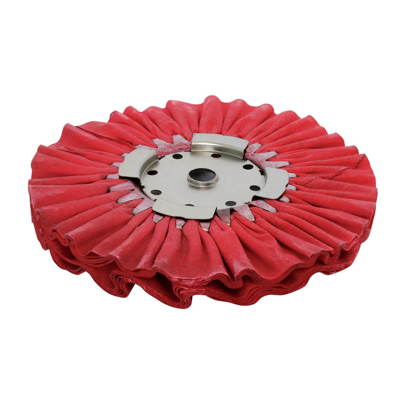 98151 8"X3" RED TREATED AIRWAY BUFFING WHEEL Maroon
