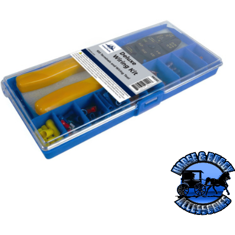 Steel Blue UP-98241 Deluxe Wiring Kit w/ 100 Vinyl Terminals & 1 Stripper/Crimper Tool, 101 Pcs.