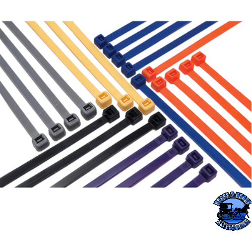 UP-98263 4" Blue Nylon Wire Tie 18 Lbs, 31 Pcs. Dark Slate Gray