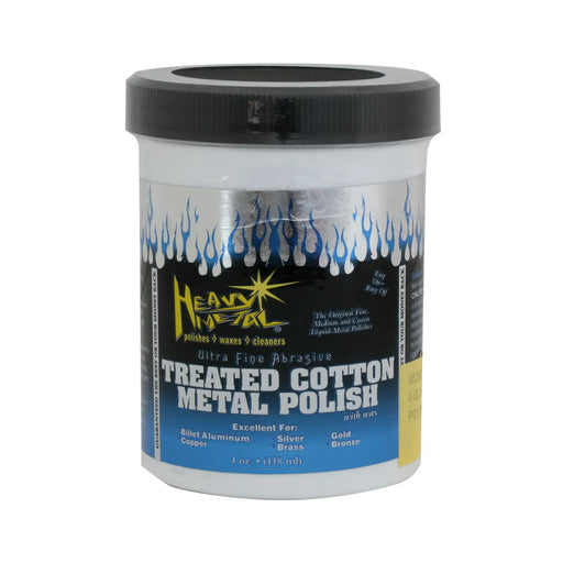 98266 4 OZ HEAVY METAL WHITE COTTON POLISH Gray