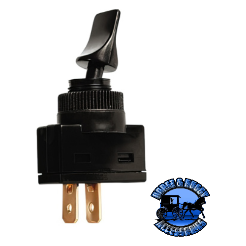 Black UP-98286 Black Non-Illum Duckbill 20 Amp 12V S.P.S.T. On/Off 1 Pc.