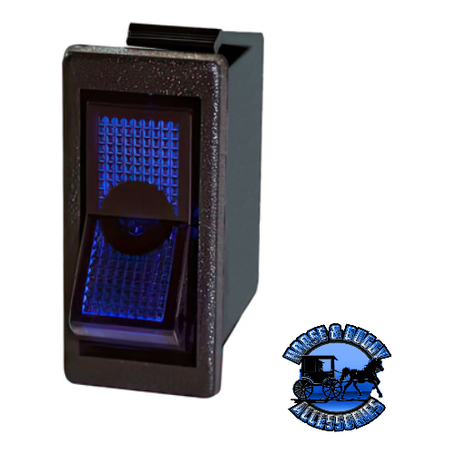 UP-98296 Blue Illum Rocker 20 Amp 12V S.P.S.T. On/Off 1 Pc. Dark Slate Gray