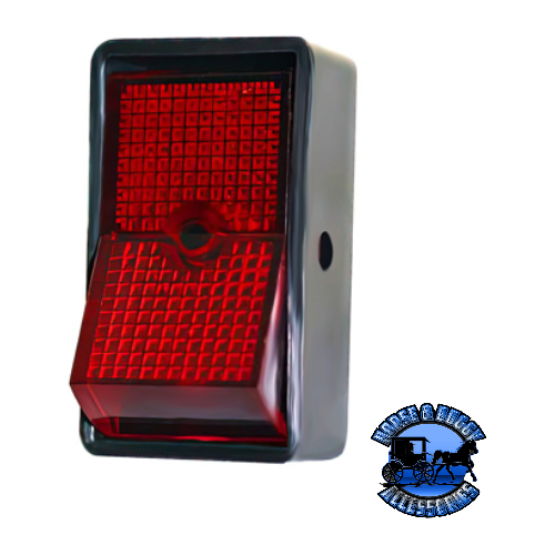 Dark Slate Gray UP-98297 Red Illum Jumbo Rocker 16 Amp 12V S.P.S.T. On/Off 1 Pc.