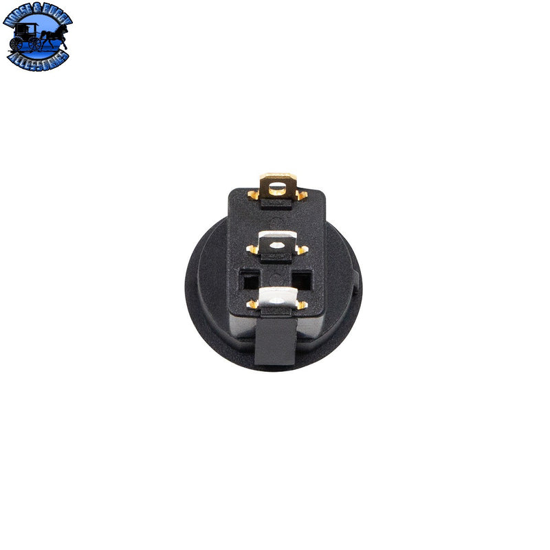 up-98301 Green Illum Round Rocker 10 Amp 12V On/Off 1/2" Dia. 1 Pc.