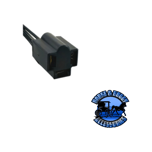 UP-98329 3-Wire Universal Sealed Beam Connector for Three Terminal Sealed Beam Headlights or Flashers, 1 Pc. Dark Slate Gray