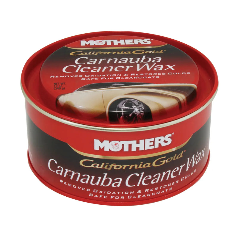 98331 12 OZ CALIFORNIA GOLD PASTE PURE CARNAUBA WAX, PHASE 3 Brown
