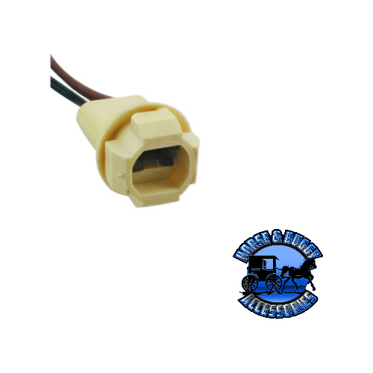 Tan UP-98331 2-Wire Chrysler, Ford & GM Double Contact Marker & LP Light Socket 1 Pc.