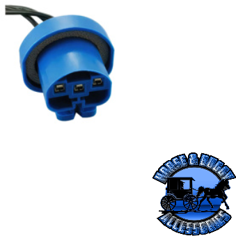 UP-98335 3-Wire Universal Halogen Headlight Connector (Metri-Pack 280 Series) 1 Pc. Dark Slate Gray