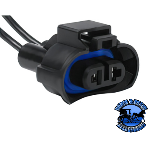 UP-98346 2-Wire Universal H8 & H11 Halogen Bulb Connector, 1 Pc. Dark Slate Gray