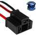 Black UP-98348 3-Wire Universal 9003 & H4 Halogen Sealed Beam Headlight Connector, 1 Pc.