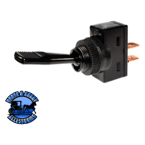 UP-98355 Black Non-Illum Toggle 20 Amp 12V S.P.S.T. Momentary On/Off 1 Pc. Dark Slate Gray