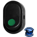 Black UP-98365 Green Illum Oval Rocker 16 Amp 12V On/Off 1/2" Dia. 1 Pc.