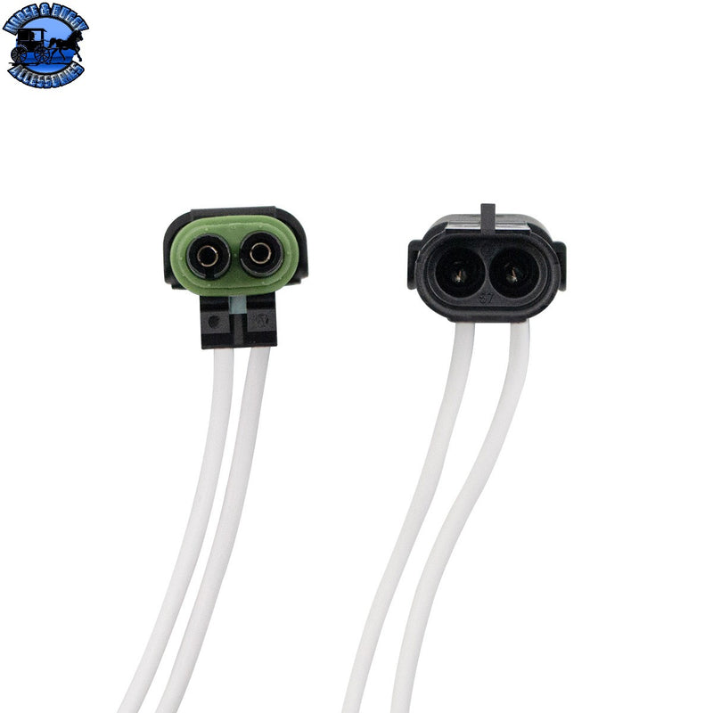 UP-98391 14 AWG Weather Pack Assembly M/FM Double Cavity, 1 Set.