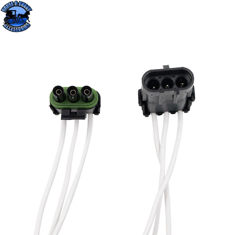 up-98392 14 AWG Weather Pack Assembly M/FM Triple Cavity, 1 Set.