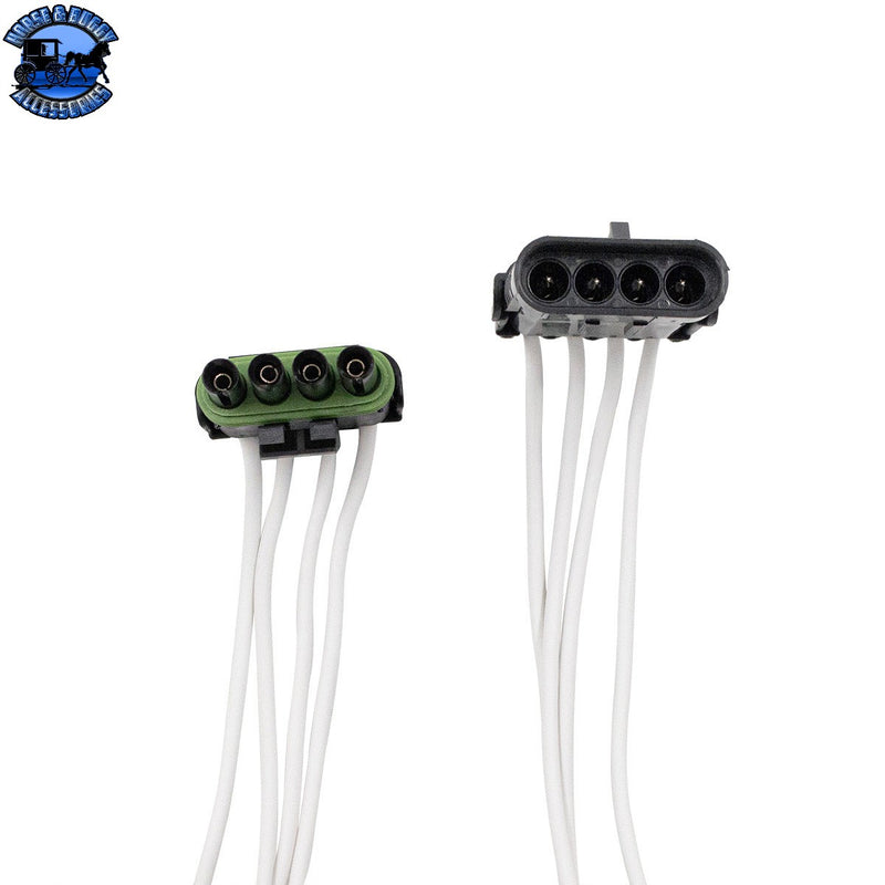 up-98393 14 AWG Weather Pack Assembly M/FM Quad Cavity, 1 Set.