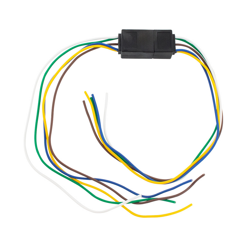 up-98403 5-Way Squared Moisture Proof M/FM Trailer Connectors w/ Polarized Plugs, 1 pc.