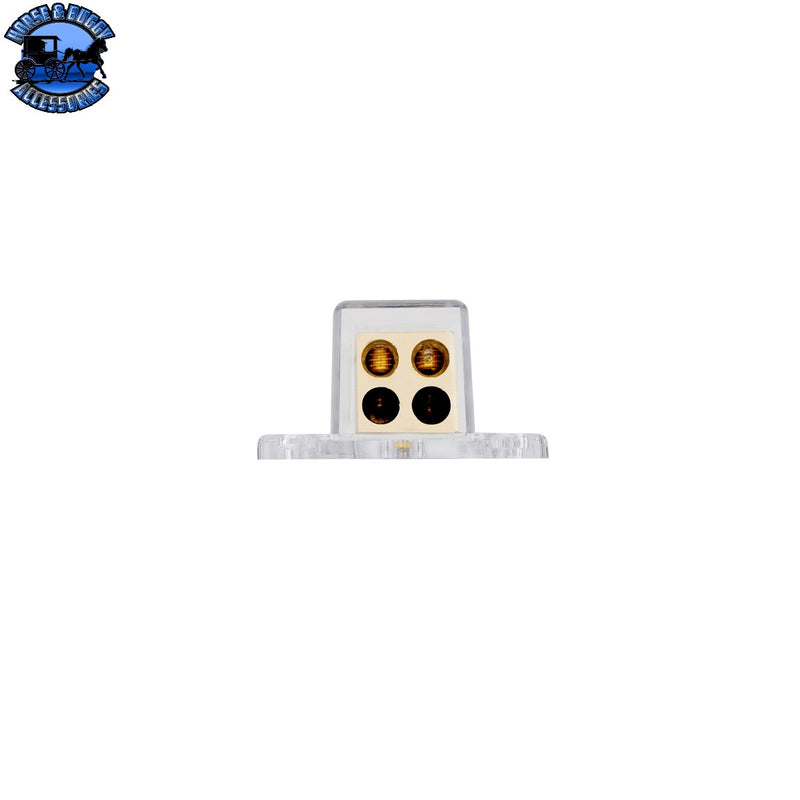 up-98438 Gold Distribution Block with (1) 4 AWG input and (4) 8 AWG outputs, Rectangular Shape 1 Pc.