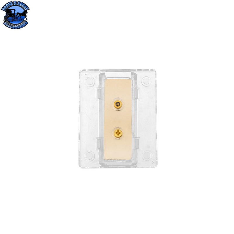 up-98438 Gold Distribution Block with (1) 4 AWG input and (4) 8 AWG outputs, Rectangular Shape 1 Pc.