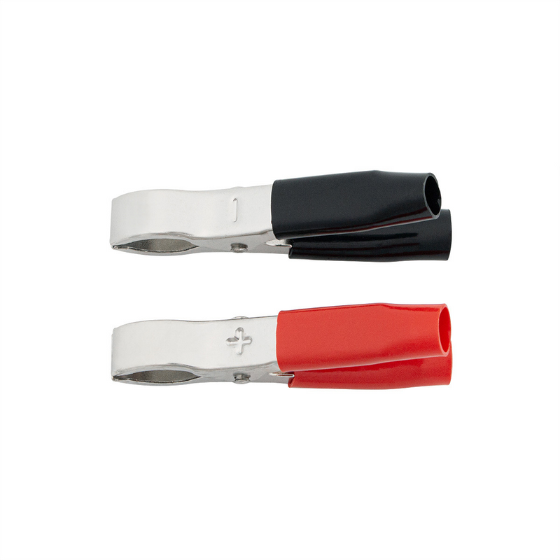 50 Amp Clamps w/ Vinyl Handles 1Red/1Black 1 Set.