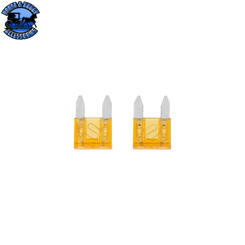 UP-98454 5 Amp Orange Mini Fuse (2-Pack)