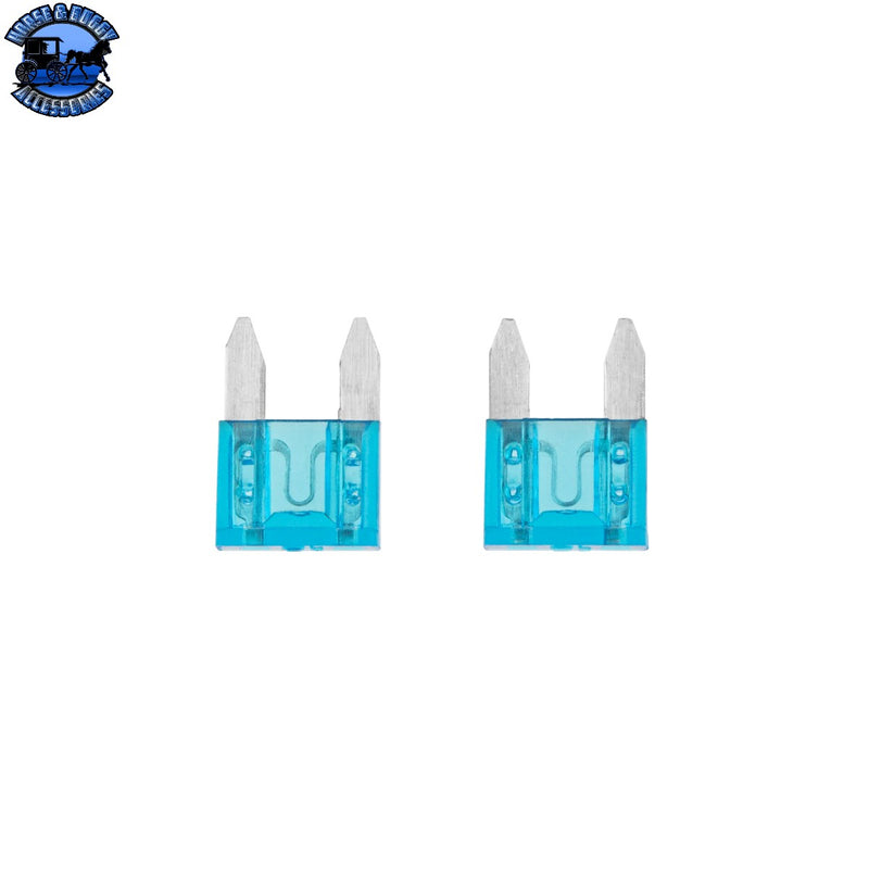 UP-98456 15 Amp Blue Mini Fuse (2-Pack)