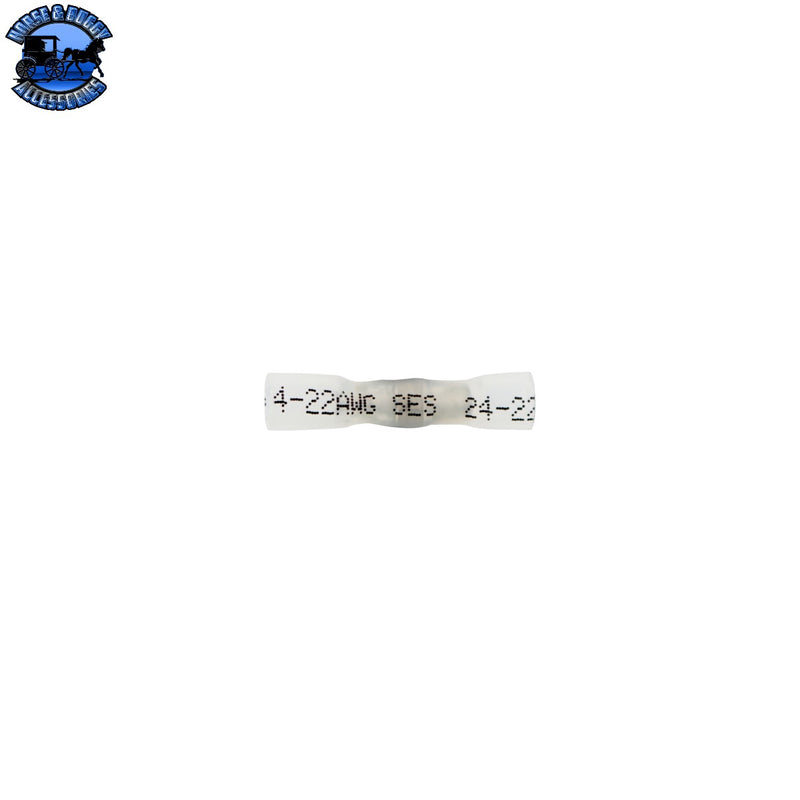 UP-98465 24-22 Clear CSS Butt Connector (3-Pack)