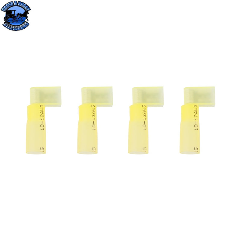 UP-98468 12-10 .250 Tab Yellow CS FI FM Flag Terminal (4-Pack)