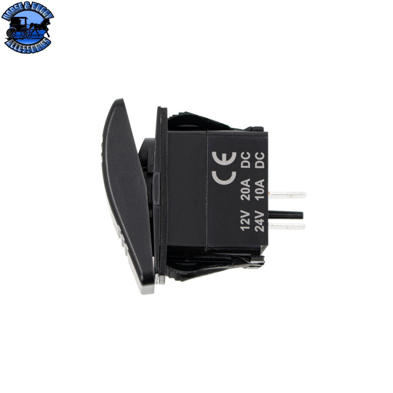 UP-98484 Black SPST On/Off Rocker Switch (Carling Style) 1 Pc