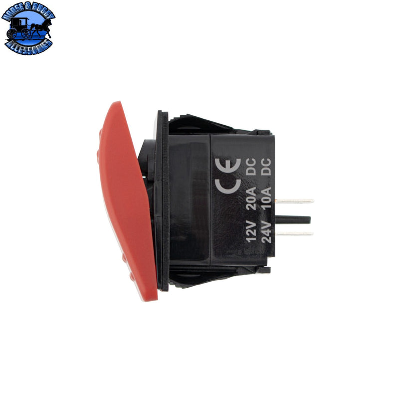 UP-98485 Red SPST On/Off Rocker Switch (Carling Style) 1 Pc