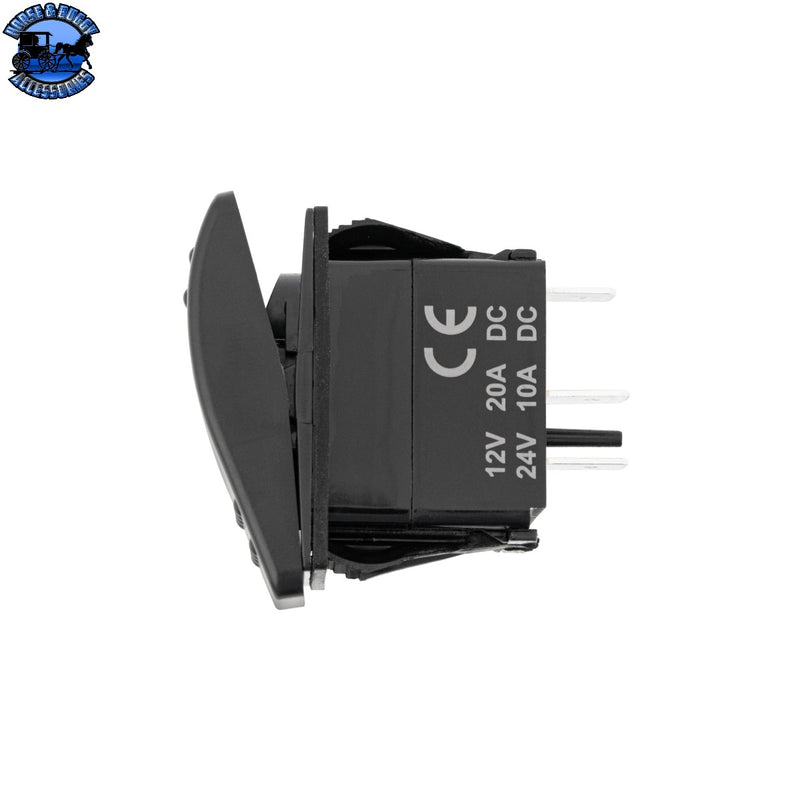 UP-98486 Red LED SPST On/Off Rocker Switch (Carling Style) 1 Pc