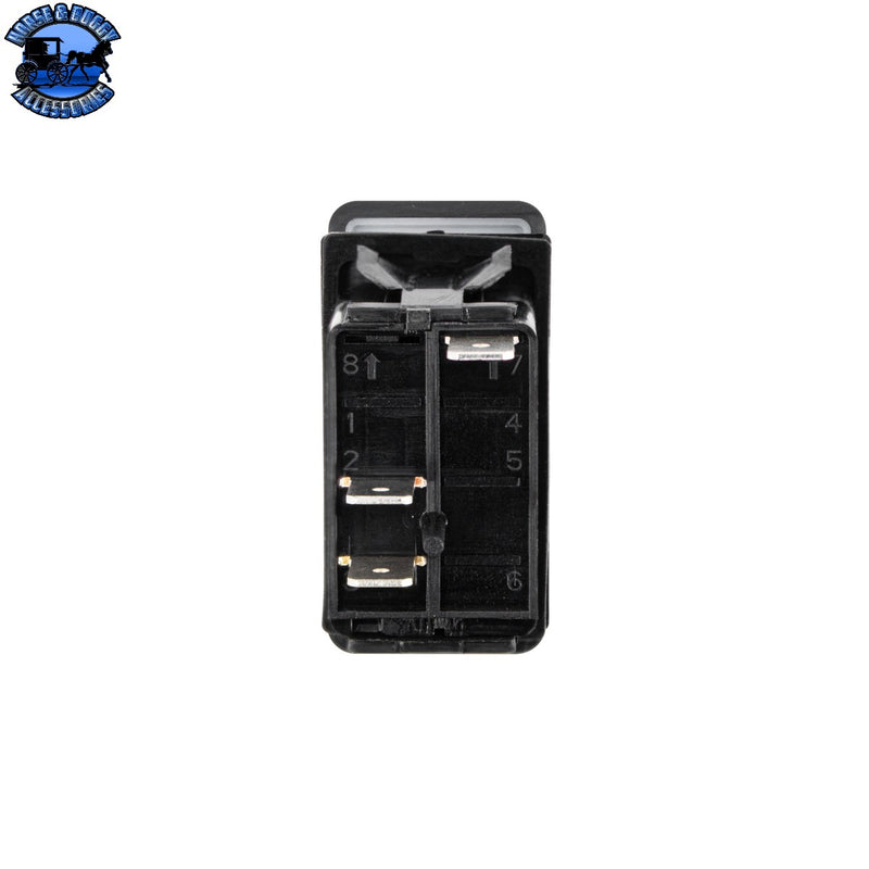 UP-98486 Red LED SPST On/Off Rocker Switch (Carling Style) 1 Pc