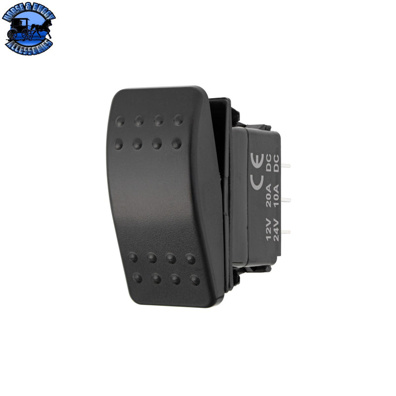 UP-98494 Black DPDT On/On Rocker Switch (Carling Style) 1 Pc