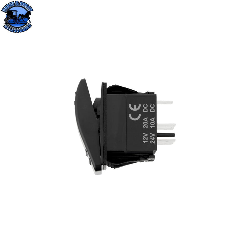 UP-98493 Red LED DPST Off/On Rocker Switch (Carling Style) 1 Pc